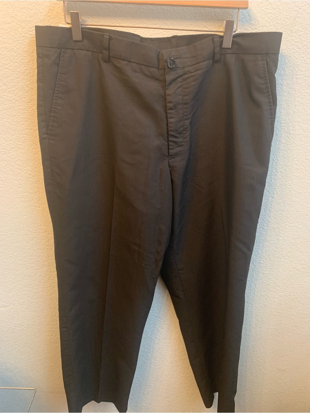 Perry Ellis Men's Black Dress Pants - Classic Straight Fit